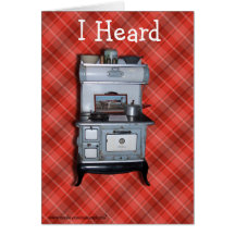 Wood Cookstove-customise any occasion Cards