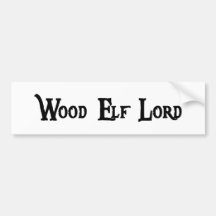 Wood Elf   Bumper Sticker