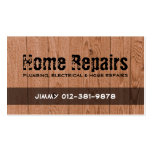 Wood Fence Brown Business Card