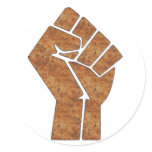 Wood fist stickers