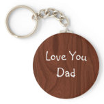 Wood Grain Abstract Keychain