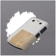 Wood Grain Oak Blackberry Case