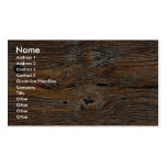 Wood grain, sheet of weathered timber business card templates