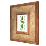 Wood illusion photo border wrapped canvas canvas prints