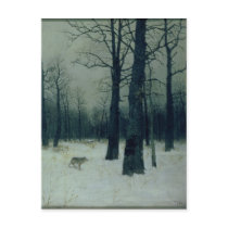 Wood in Winter, 1885 Post Card