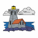 Wood Lighthouse embroidered shirts