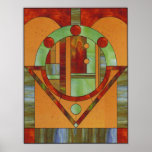 Wood Mosaic Posters