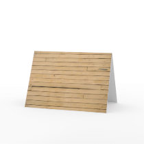 Wood Plank Blank Note Card