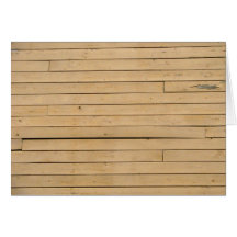 Wood Plank Blank Note Card