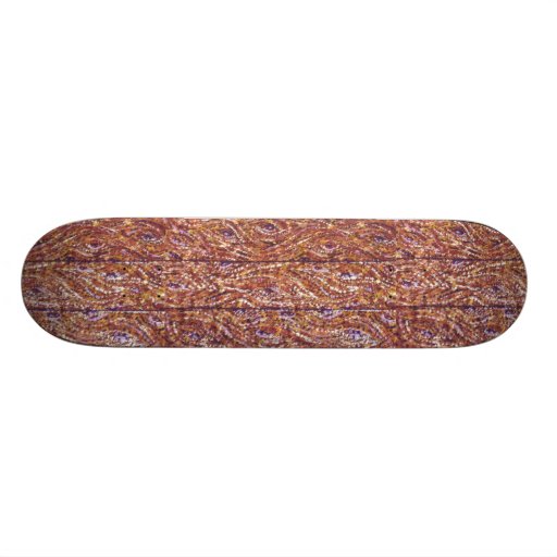 Wood Planks Pointillism Skateboard