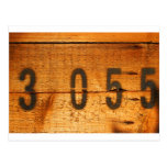 wood post card