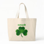 Wood Shamrock bags