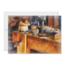 Wood Shop With Wooden Bucket Invites