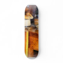 Wood Shop With Wooden Bucket Custom Skateboard
