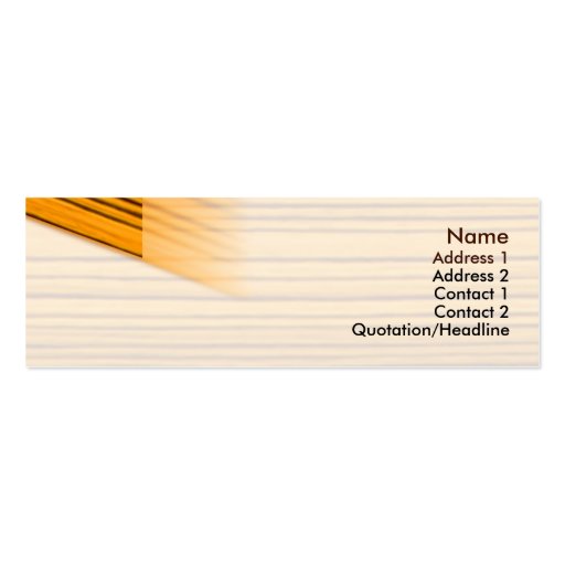 Wood - Skinny Business Card Template