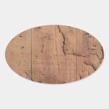 WOOD TEXTURE OVAL STICKER