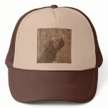 Wood Wolf Pup Art hats