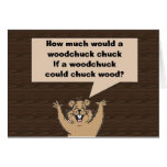 Woodchuck Tongue Twister cards
