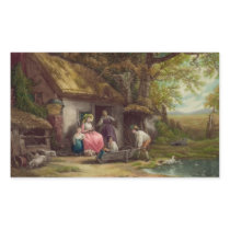 Wooded Cottage Sticker