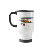 Wooden Biplane Coffee Mugs