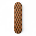 Wooden Block Pattern - Retro skateboards