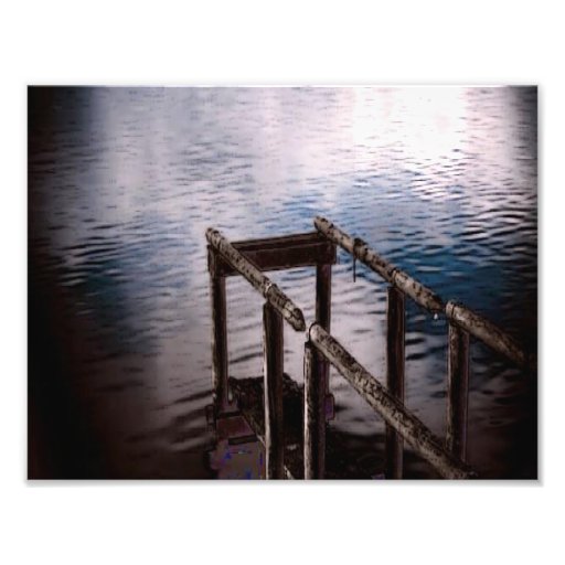 Wooden Dock in the Evening Photo Print