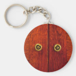 Wooden door keychains
