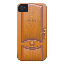 Wooden Door Look iPhone Case