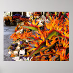 Wooden Flowers Print