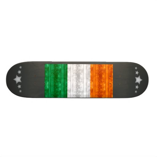 Wooden Irish Flag Skate Decks