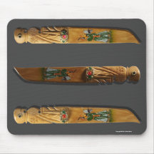 Wooden Knives 1 Mousepad