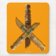 Wooden Knives 2 Mousepad
