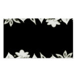 Wooden leaf shapes in black and white business card