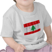 Wooden Lebanese Flag T-shirt