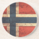 Wooden Norway Flag
