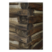 Wooden Pioneer Cabin Greeting Card