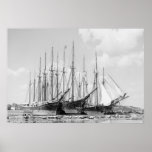 Wooden Sailing Ships, 1905 posters