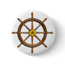 Wooden Ship's Wheel
