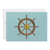 Wooden Ship's Wheel
