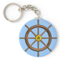 Wooden Ship's Wheel