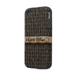 Wooden Weave 1 Case-Mate Case Iphone 4 Tough Cover