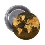 Wooden World Map Buttons