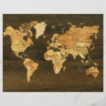 Wooden World Map Flyer