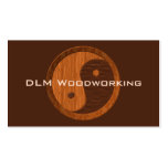 Wooden Yin Yang Business Card