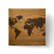 Woodgrain Textured World Map