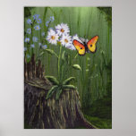 Woodland Butterfly Poster
