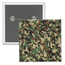 Woodland Camo Buttons