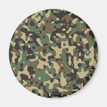 Woodland Camo Refrigerator Magnet