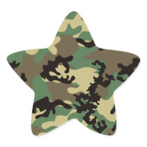 Woodland Camo Stickers