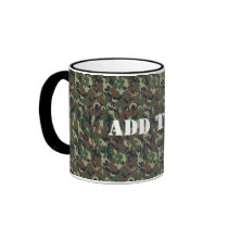 Woodland Camouflage Background Mug